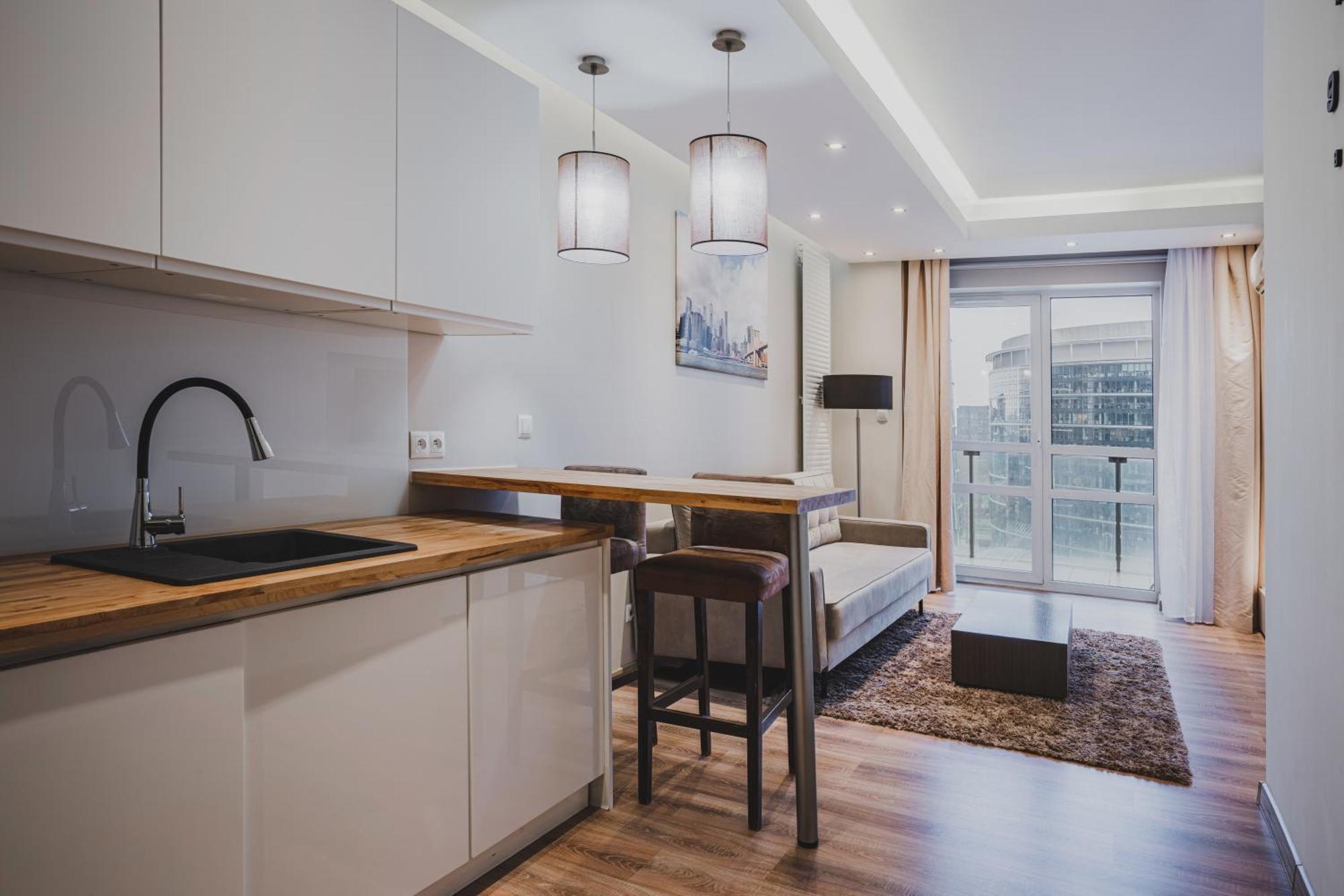 Platinum Towers J&K Apartment Варшава Стая снимка